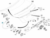 Rear Trunk Tailgate Door Lock Latch Actuator Assembly 2047500485 Compatible With MERCEDES-BENZ C-CLASS (W204) & C-CLASS (W205) & CLS (C218) & E-CLASS (W212) & E-CLASS (W213)